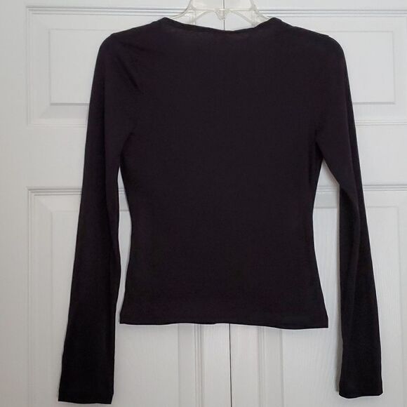 NWT Energie Women's Black Cross Front Shirt Size Medium - Picture 5 of 12